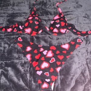 ⭐UNUSED Cute Heart-Pattern Bikini